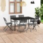 vidaXL Juego de comedor para jardín 7 piezas acero vidaXL Juego de comedor para jardín 7 piezas acero