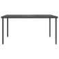 vidaXL Juego de comedor para jardín 7 piezas acero vidaXL Juego de comedor para jardín 7 piezas acero