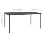 vidaXL Juego de comedor para jardín 7 piezas acero vidaXL Juego de comedor para jardín 7 piezas acero