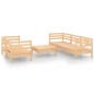 vidaXL Juego de muebles de jardín 6 piezas madera maciza de pino vidaXL Juego de muebles de jardín 6 piezas madera maciza de pino