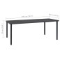 vidaXL Juego de comedor de jardín 9 piezas acero vidaXL Juego de comedor de jardín 9 piezas acero