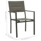 vidaXL Juego de comedor para jardín 5 piezas acero vidaXL Juego de comedor para jardín 5 piezas acero