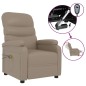 vidaXL Sillón de masaje eléctrico cuero sintético color capuchino