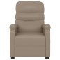 vidaXL Sillón de masaje eléctrico cuero sintético color capuchino