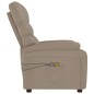vidaXL Sillón de masaje eléctrico cuero sintético color capuchino