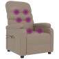 vidaXL Sillón de masaje eléctrico cuero sintético color capuchino