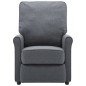 vidaXL Sillón de masaje eléctrico tela gris oscuro vidaXL Sillón de masaje eléctrico tela gris oscuro