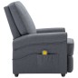 vidaXL Sillón de masaje eléctrico tela gris oscuro vidaXL Sillón de masaje eléctrico tela gris oscuro
