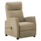 vidaXL Sillón de masaje eléctrico cuero sintético color capuchino vidaXL Sillón de masaje eléctrico cuero sintético color capuchino
