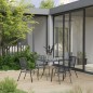 vidaXL Juego de muebles de comedor de jardín 5 piezas acero antracita vidaXL Juego de muebles de comedor de jardín 5 piezas acero antracita