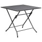 vidaXL Juego de muebles de comedor de jardín 5 piezas acero antracita vidaXL Juego de muebles de comedor de jardín 5 piezas acero antracita