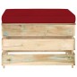 vidaXL Muebles de jardín 3 piezas con cojines madera impregnada verde vidaXL Muebles de jardín 3 piezas con cojines madera impregnada verde