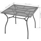 vidaXL Juego de comedor de jardín 3 piezas acero antracita vidaXL Juego de comedor de jardín 3 piezas acero antracita