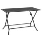 vidaXL Juego de comedor de jardín 3 piezas acero antracita vidaXL Juego de comedor de jardín 3 piezas acero antracita
