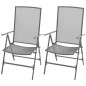 vidaXL Juego de comedor de jardín 3 piezas acero antracita vidaXL Juego de comedor de jardín 3 piezas acero antracita
