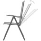 vidaXL Juego de comedor de jardín 3 piezas acero antracita vidaXL Juego de comedor de jardín 3 piezas acero antracita