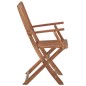 vidaXL Sillas de jardín plegables 8 uds y cojines madera maciza acacia vidaXL Sillas de jardín plegables 8 uds y cojines madera maciza acacia