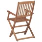 vidaXL Sillas de jardín plegables 8 uds y cojines madera maciza acacia vidaXL Sillas de jardín plegables 8 uds y cojines madera maciza acacia
