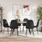 vidaXL Sillas de comedor 6 unidades cuero sintético negro vidaXL Sillas de comedor 6 unidades cuero sintético negro
