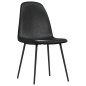vidaXL Sillas de comedor 6 unidades cuero sintético negro vidaXL Sillas de comedor 6 unidades cuero sintético negro