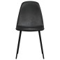vidaXL Sillas de comedor 6 unidades cuero sintético negro vidaXL Sillas de comedor 6 unidades cuero sintético negro