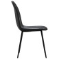 vidaXL Sillas de comedor 6 unidades cuero sintético negro vidaXL Sillas de comedor 6 unidades cuero sintético negro