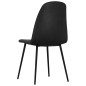 vidaXL Sillas de comedor 6 unidades cuero sintético negro vidaXL Sillas de comedor 6 unidades cuero sintético negro