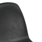 vidaXL Sillas de comedor 6 unidades cuero sintético negro vidaXL Sillas de comedor 6 unidades cuero sintético negro