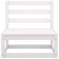 vidaXL Set de salón de jardín de 5 pzas blanco madera maciza de pino vidaXL Set de salón de jardín de 5 pzas blanco madera maciza de pino