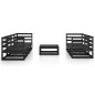 vidaXL Juego de muebles de jardín 8 piezas negro madera maciza pino vidaXL Juego de muebles de jardín 8 piezas negro madera maciza pino
