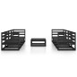vidaXL Juego de muebles de jardín 9 piezas negro madera maciza de pino vidaXL Juego de muebles de jardín 9 piezas negro madera maciza de pino