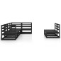 vidaXL Juego de muebles de jardín 7 piezas negro madera maciza de pino vidaXL Juego de muebles de jardín 7 piezas negro madera maciza de pino