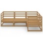 vidaXL Muebles de jardín 4 piezas marrón miel madera madera de pino