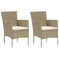 vidaXL Juego de comedor para jardín 3 piezas beige vidaXL Juego de comedor para jardín 3 piezas beige