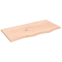 vidaXL Tablero de mesa madera maciza de roble sin tratar 80x40x2 cm