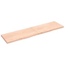 vidaXL Tablero de mesa madera maciza roble sin tratar 200x50x(2-4) cm
