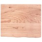 vidaXL Tablero mesa madera roble tratada marrón claro 60x50x(2-4) cm vidaXL Tablero mesa madera roble tratada marrón claro 60x50x(2-4) cm