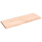 vidaXL Tablero de mesa madera maciza roble sin tratar 140x50x(2-6) cm