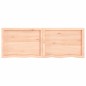 vidaXL Tablero de mesa madera maciza roble sin tratar 140x50x(2-6) cm