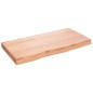 vidaXL Tablero mesa madera roble tratada marrón claro 80x40x(2-6) cm vidaXL Tablero mesa madera roble tratada marrón claro 80x40x(2-6) cm