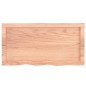 vidaXL Tablero mesa madera roble tratada marrón claro 80x40x(2-6) cm vidaXL Tablero mesa madera roble tratada marrón claro 80x40x(2-6) cm