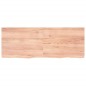 vidaXL Tablero mesa madera roble tratada marrón claro 160x60x(2-6) cm