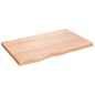 vidaXL Tablero mesa madera roble tratada marrón claro 80x50x(2-4) cm vidaXL Tablero mesa madera roble tratada marrón claro 80x50x(2-4) cm