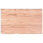 vidaXL Tablero mesa madera roble tratada marrón claro 80x50x(2-4) cm vidaXL Tablero mesa madera roble tratada marrón claro 80x50x(2-4) cm