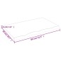 vidaXL Tablero mesa madera roble tratada marrón claro 80x50x(2-4) cm vidaXL Tablero mesa madera roble tratada marrón claro 80x50x(2-4) cm