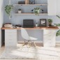 vidaXL Tablero mesa madera roble tratada marrón claro 220x60x(2-4) cm vidaXL Tablero mesa madera roble tratada marrón claro 220x60x(2-4) cm