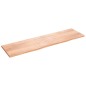 vidaXL Tablero mesa madera roble tratada marrón claro 220x60x(2-4) cm vidaXL Tablero mesa madera roble tratada marrón claro 220x60x(2-4) cm