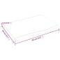 vidaXL Tablero de mesa madera de roble tratada gris oscuro 60x40x2 cm