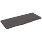 vidaXL Tablero mesa madera roble tratada gris oscuro 100x40x(2-4) cm vidaXL Tablero mesa madera roble tratada gris oscuro 100x40x(2-4) cm