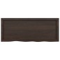 vidaXL Tablero mesa madera roble tratada gris oscuro 100x40x(2-4) cm vidaXL Tablero mesa madera roble tratada gris oscuro 100x40x(2-4) cm